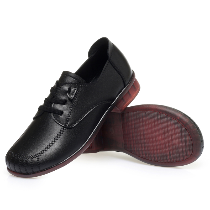 Casual AIYUQI Autumn 2024 Genuine Leather Thick Heel Female Shoes Retro Large Size Lace-up Non-slip Women Loafers 191b