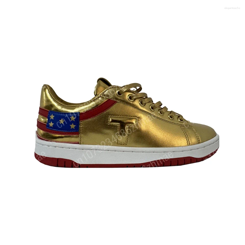 Casual Shoes 2024 MAGA NEVER SURRENDER Low Top White Black Gold Sneaker Gym Men's Women's Novelty Shoe Big Size 47