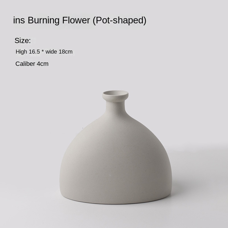 Irregular Ceramic Vase Decoration Living Room Homestay Abstract Home Flower Planter Modern Simple And Diverse Styling Styles