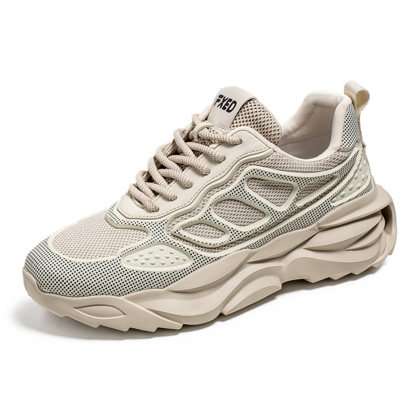 Men's breathable mesh fashionable and versatile low cut wear-resistant casual shoes