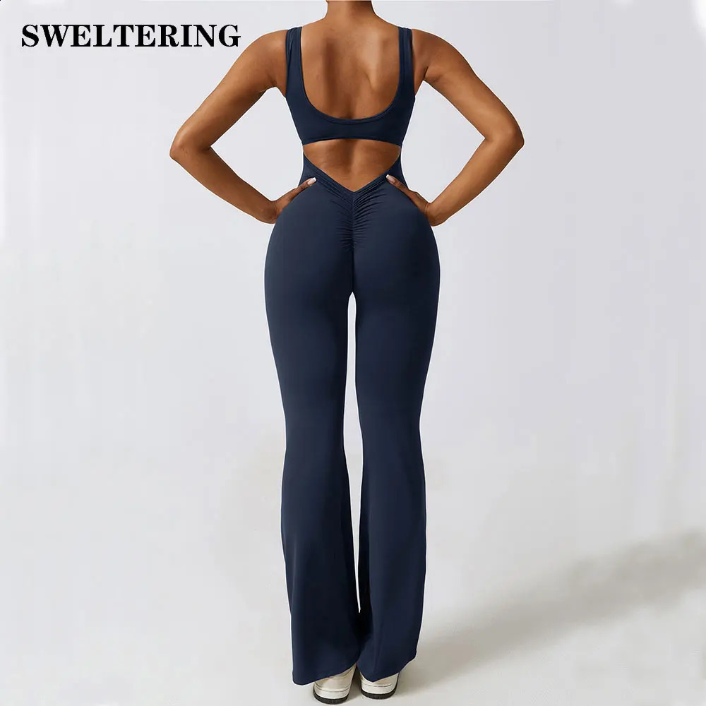 Women Jumpsuits OnePiece Yoga Suit Dance Belly Tightening Fitness Workout Set Stretch Bodysuit Gym Clothes Push Up Sportswear 240820