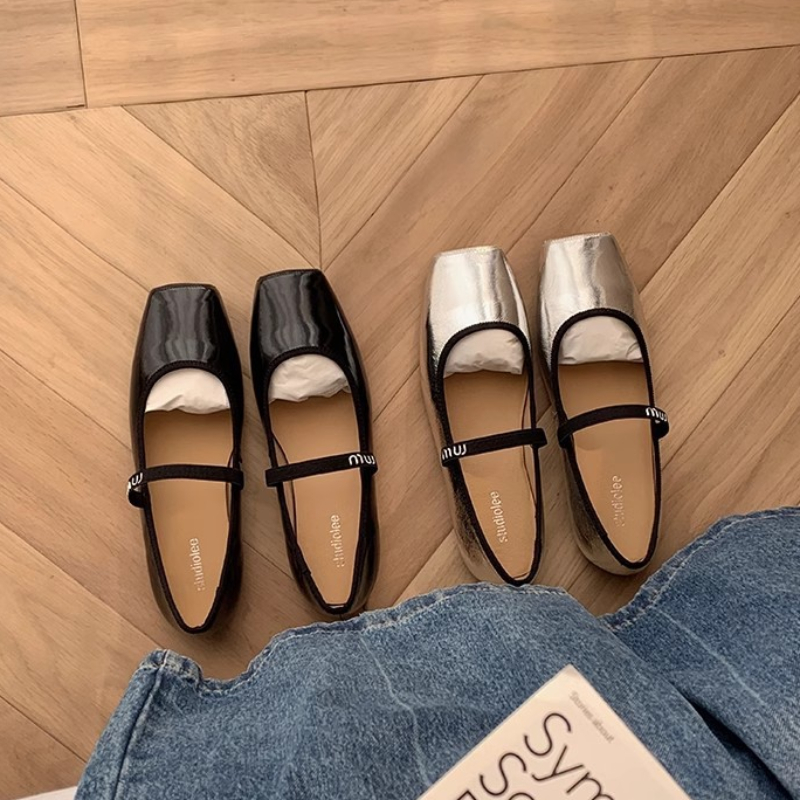 Bottom Flat Single Summer New Brand Women Flats Fashion Square Toe Shallow Mary Jane Soft Casual Ballet Shoes 33c2 s 602e b8a1