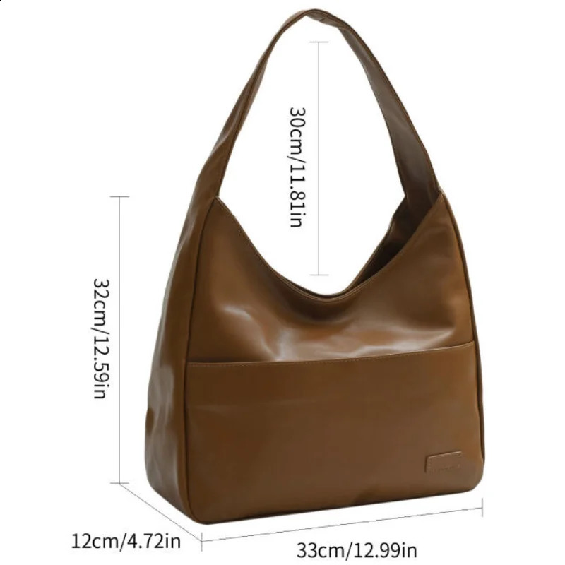 2024 Womens Shoulder Bag Fashion Handbag Casual Edition Solid Color Korean Outdoor High Capacity Cross Body Bag 240830
