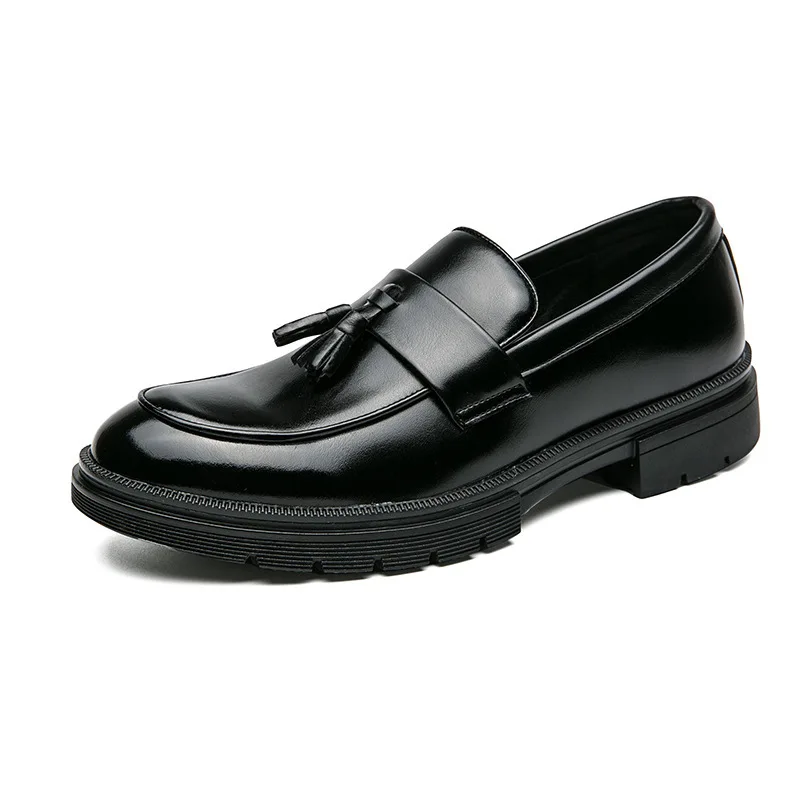 Mens Dress Men's Formal Original Leather Italian Skin Shoes for Men Elegant Casual Business Social Male Shoe 032d
