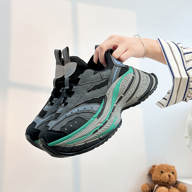 Women's autumn mesh low cut casual sports shoes