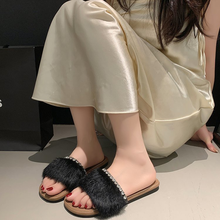 French Style Flat Bottom Women's Slippers Soft Breathable | Indoor & Outdoor 801f