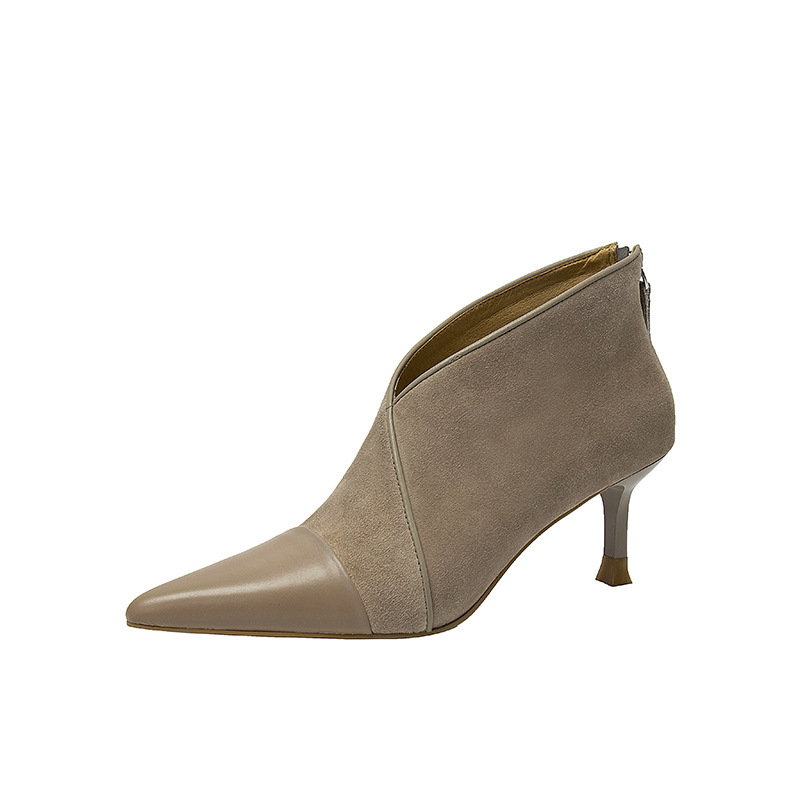 Women's autumn and winter pointed thin heel and ankle boots fashion boots high heels