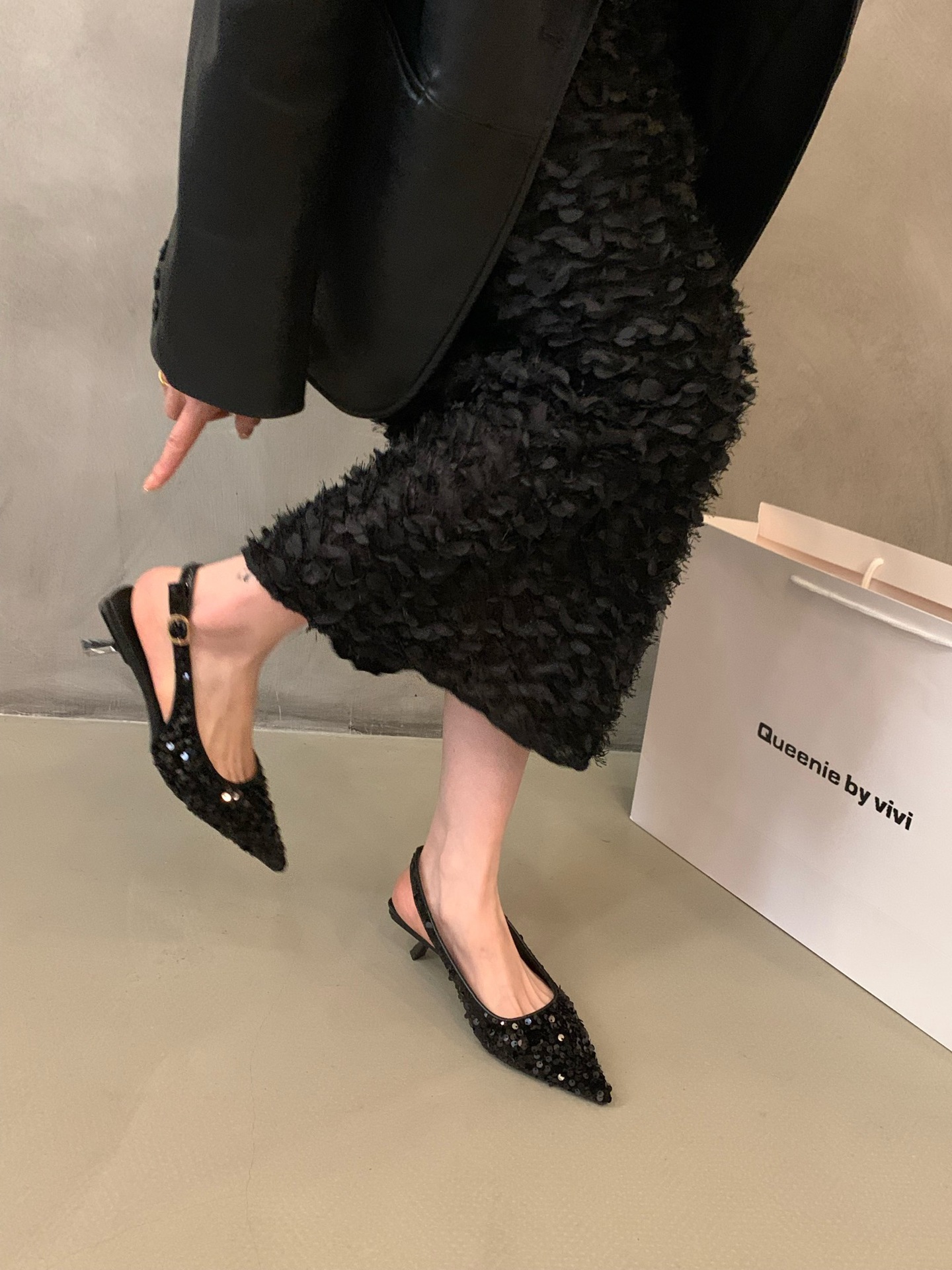 New Heels Stiletto a16ef Pointed Sexy sier sequins Shallow Mouth Single Women's New Work Dress Shoes High Heel Pumps