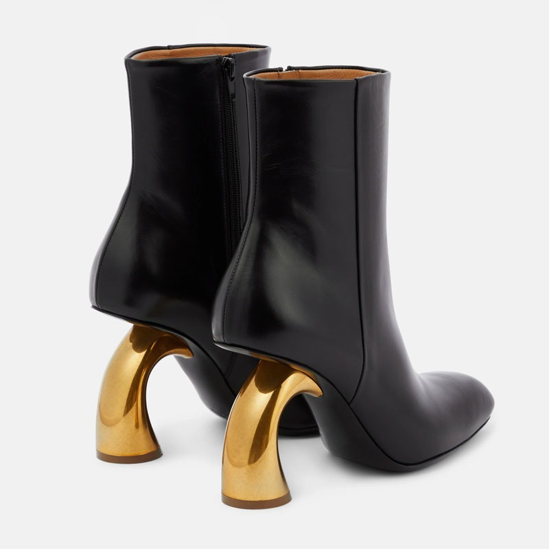 New 8Cm Irregular High-Heel Black Red Short European American Autumn Winter Fashion High Heels Ankle Women Boots Sizes 43