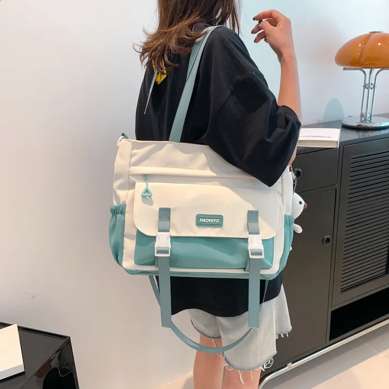 Japanese Fashion Students Single Shoulder Bags Schoolbag Waterproof Trend Large-capacity Handbag Crossbody Bag Tote Bag Y2k Bags 240830