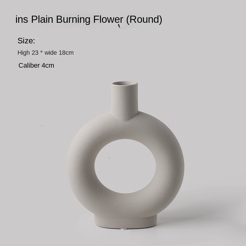 Irregular Ceramic Vase Decoration Living Room Homestay Abstract Home Flower Planter Modern Simple And Diverse Styling Styles