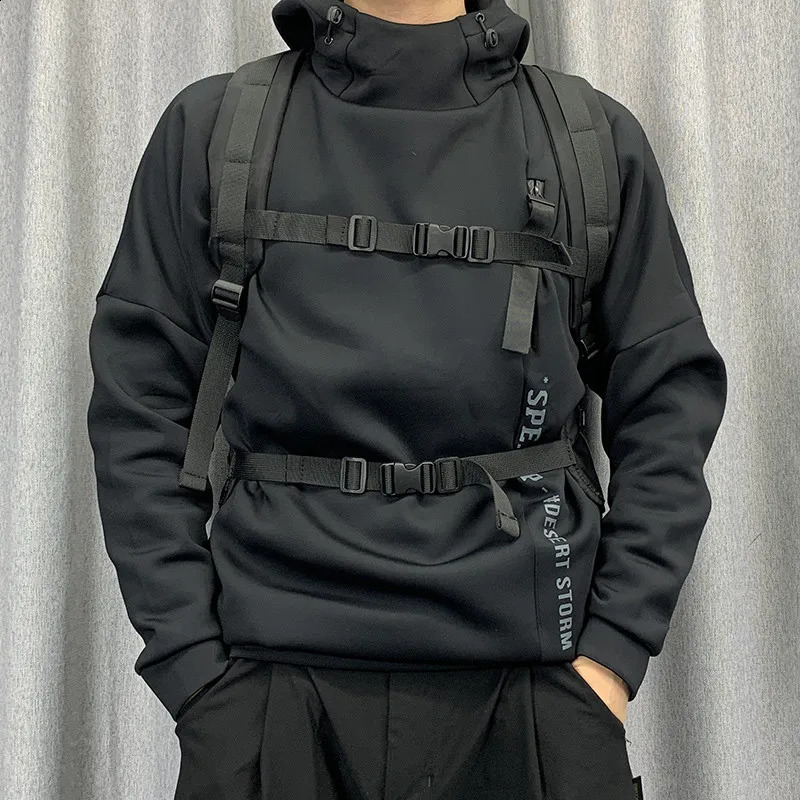 2024 Tactical Techwear Detachable Combined Backpack Mens Hip Hop Punk Multifunction High-capacity Laptop Travel Bag Mochila