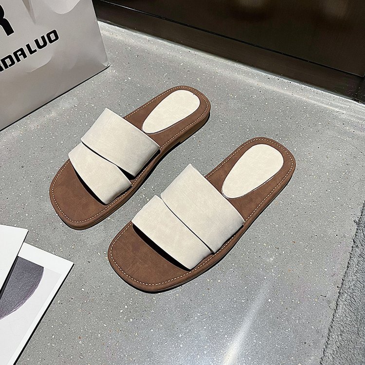 Soft & Comfy Women's Flat Sole Slippers for Versatile Indoor-Outdoor Wear dc9d