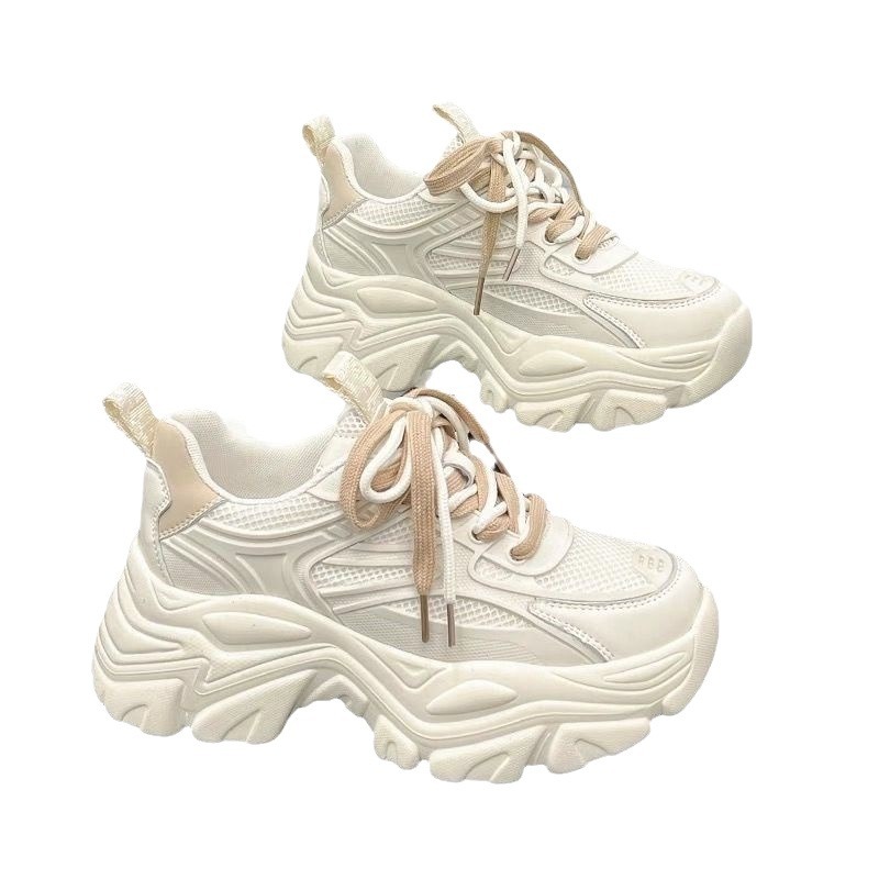 Women's thick soled height increasing versatile sports and leisure board shoes