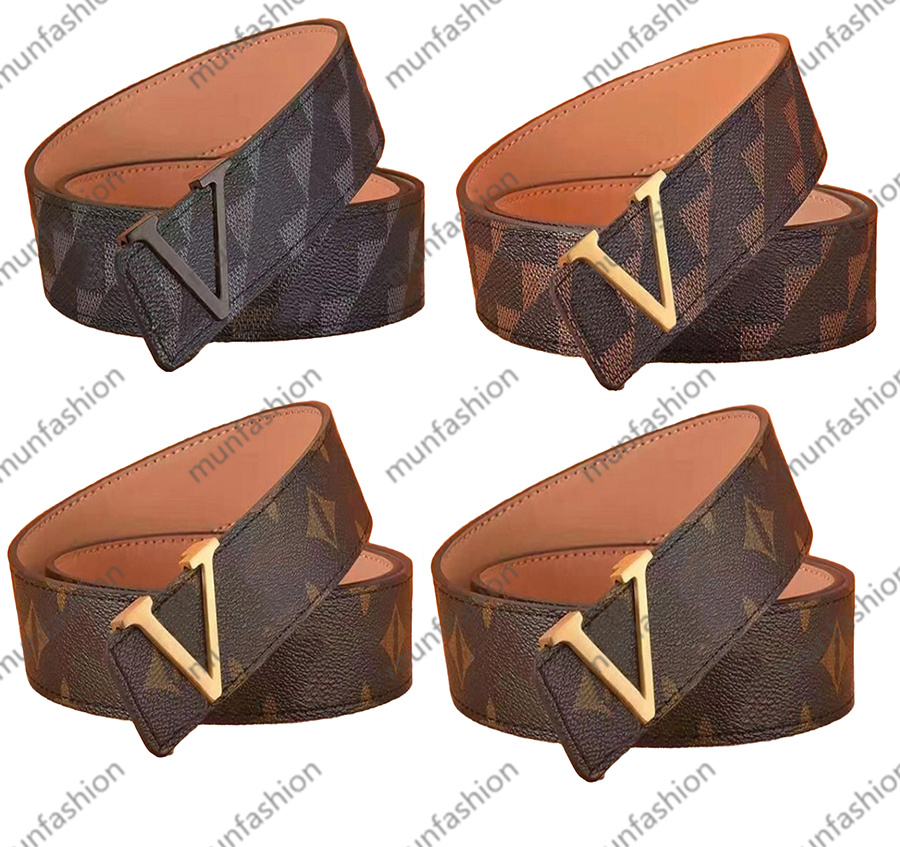 Men Designers Belts Classic fashion luxury casual letter smooth Buckle womens mens leather belt width 3.8cm A12