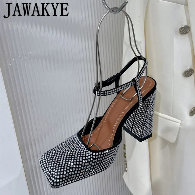 2024 Spring Shoe Square New Toe Block Heel Multicolor Sgbac Formal Ladies Evening Party Dress Shoes 240828