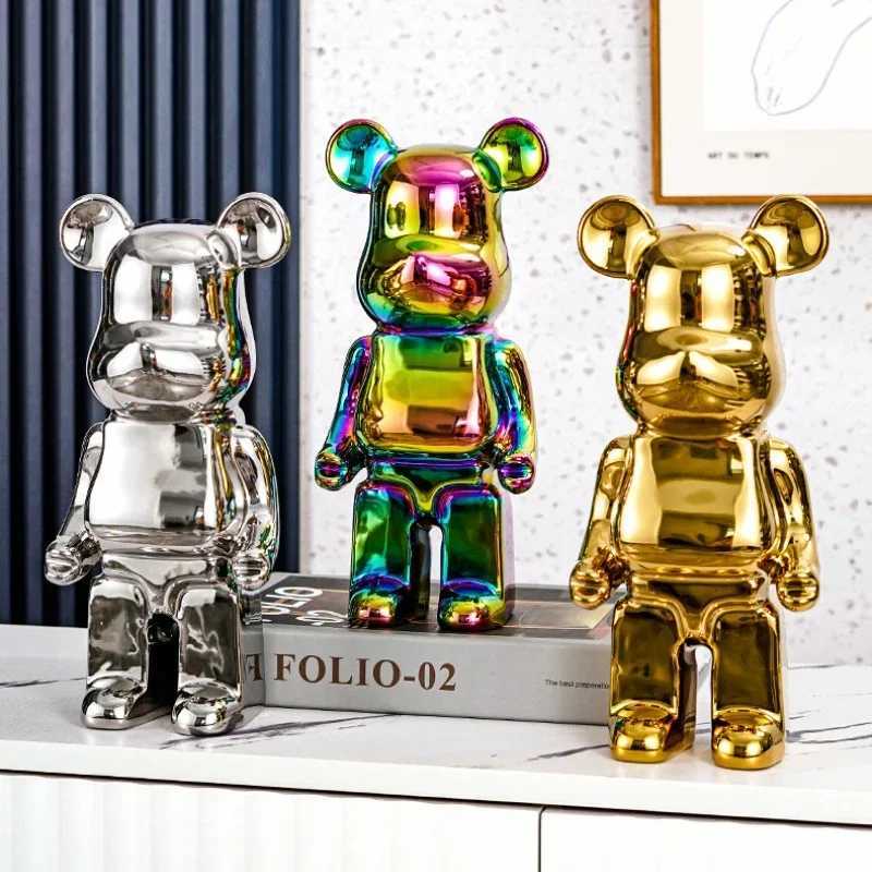 Decorative Objects Figurines Home Decoration Accessories Bear 28cm Living Room Decoration Home Decoration Desktop Decoration Ceramic Picture T240829
