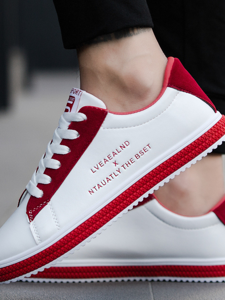 2025 new Men Leather Casual Shoes Breathable Walking Flats New Fashion Lace-up Man Designer Sneakers atos De Hombre 2843