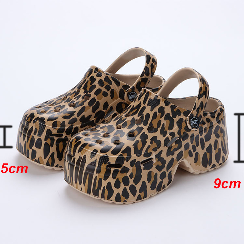 Chunky Platform Sandals for Women with Closed Toe-Colorful Wedge Heel Clogs Slippers for Beach Comfort and Stylish Hollow Out Design