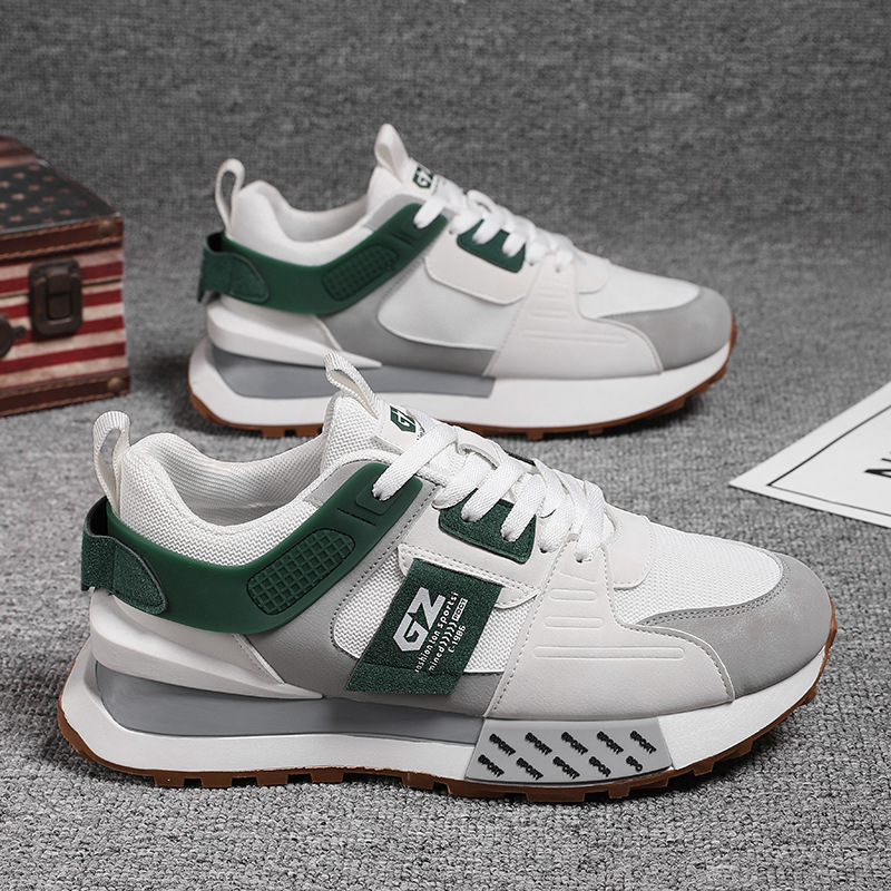 Men's outdoor running versatile thick soled mesh casual shoes 241115