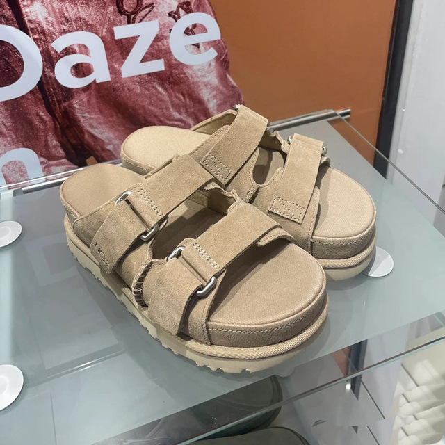 Thick New Sole slippers Women Genuine Leather Cross Strap Holiday Beach Shoes Female Casual Flat Sandalias Summer Sandals Woman 8f5