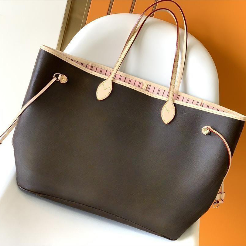 designer tote handbag leather Shoulder bag Large shopping bag with coin purse neverfulls pm mm gm 3 size