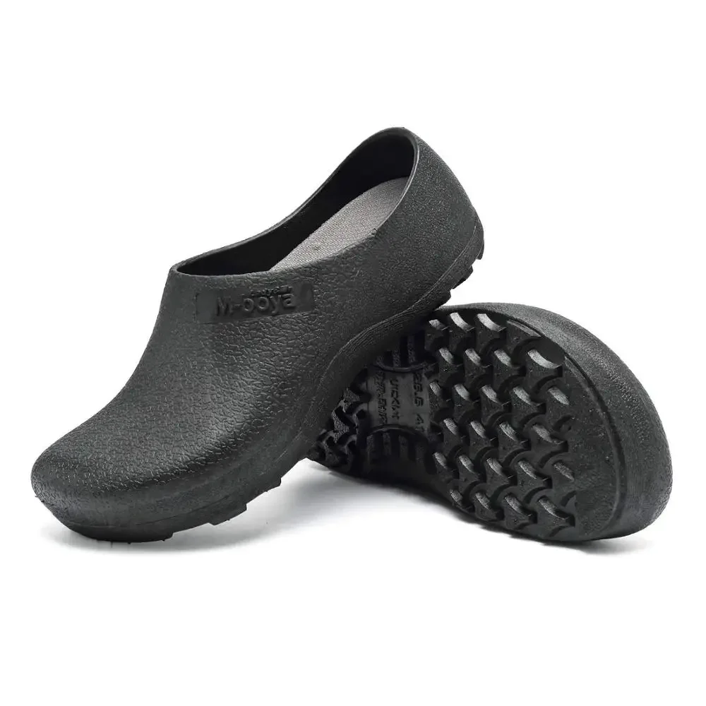 Non Slip New Kitchen Shoes, Breathable Chef Clogs Hot Flat Work Shoes Resistant Cook Footwear Plus Size