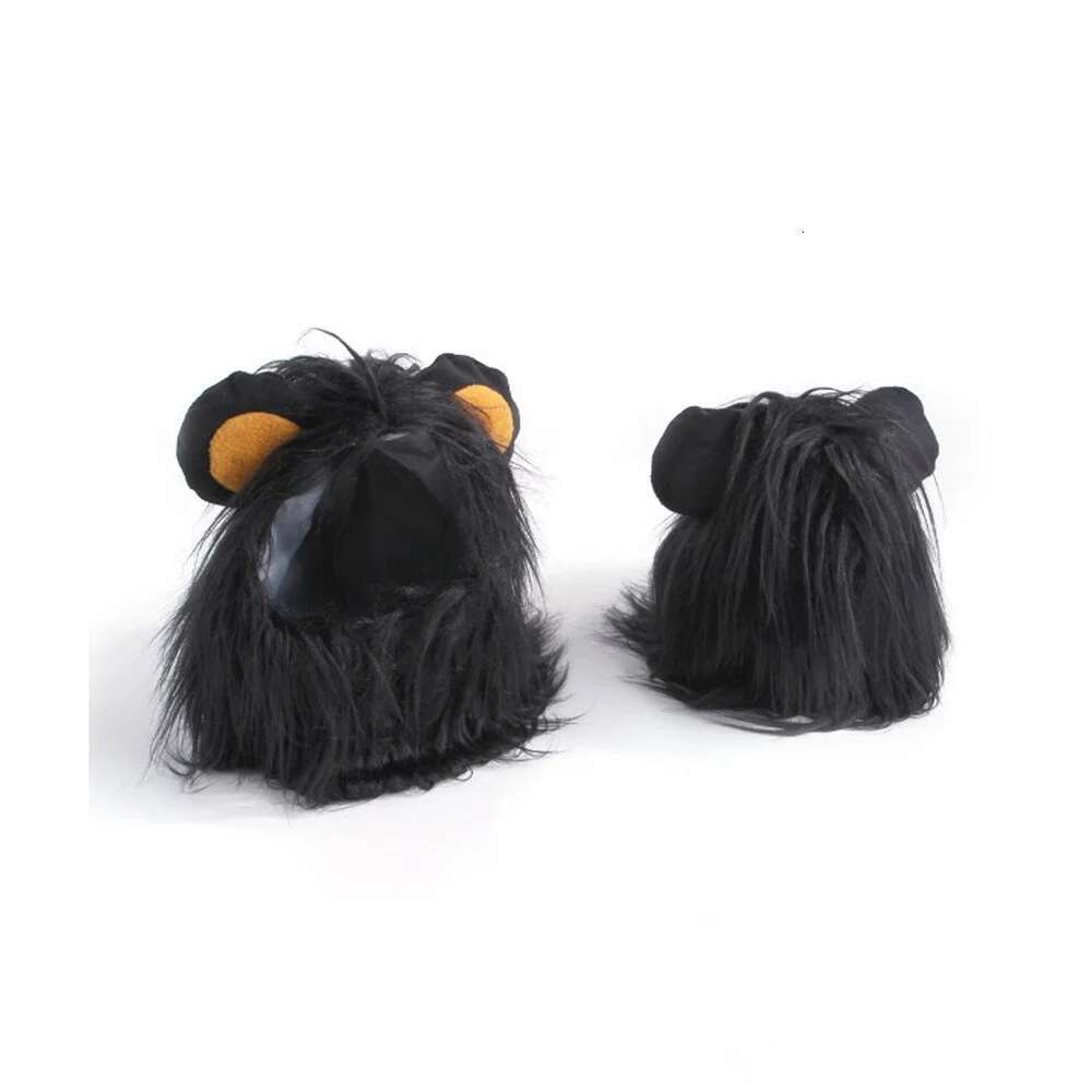 Dog Costume Headgear Long Hair Lion Mane Wig Dogs Cat Funny Cosplay For Costumes Halloween Christmas Pet Hat