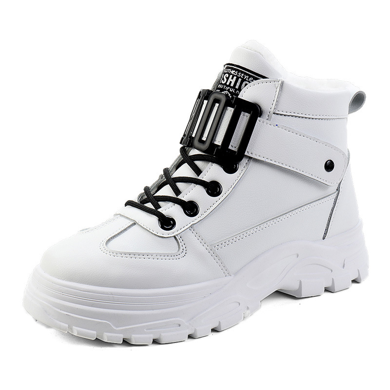 Winter Women Snow Boots 2021 New Fashion Style High-top Shoes Casual Waterproof Warm Woman Female High Quality White Black 666e