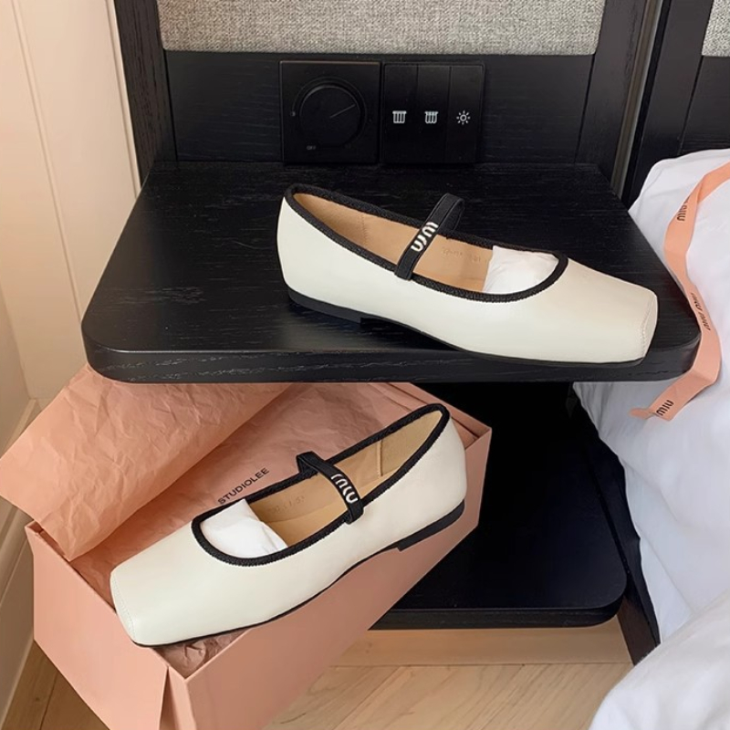 Bottom Flat Single Summer New Brand Women Flats Fashion Square Toe Shallow Mary Jane Soft Casual Ballet Shoes 33c2 s 602e b8a1