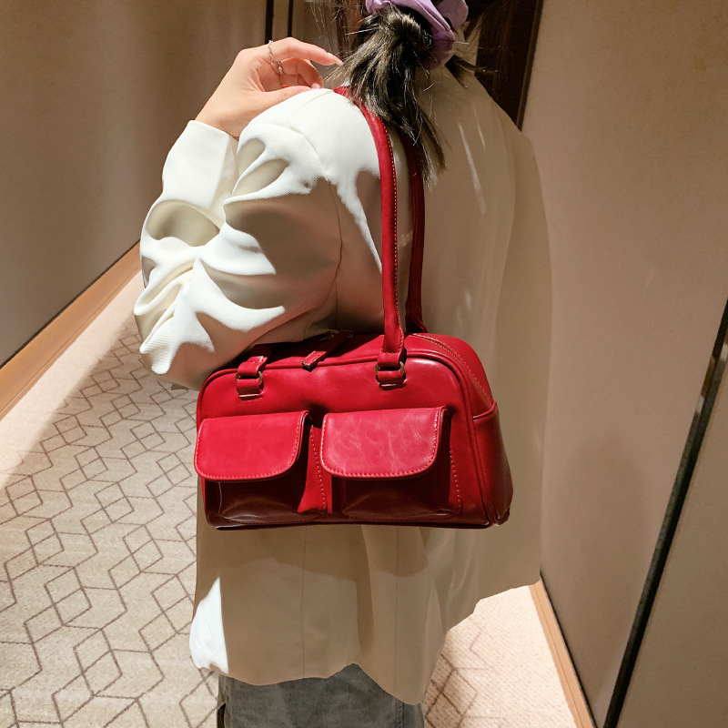 Women Popular Fashion Shoulder Armpit Commute Trendy Hand-held Bag Free shipping