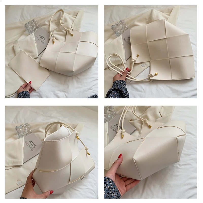 Capacity Handbag for Women Solid Color Womens Pattern Casual Girl Shoulder Fashionable and Lightweight Underwear Large Bag 240830 1066 4