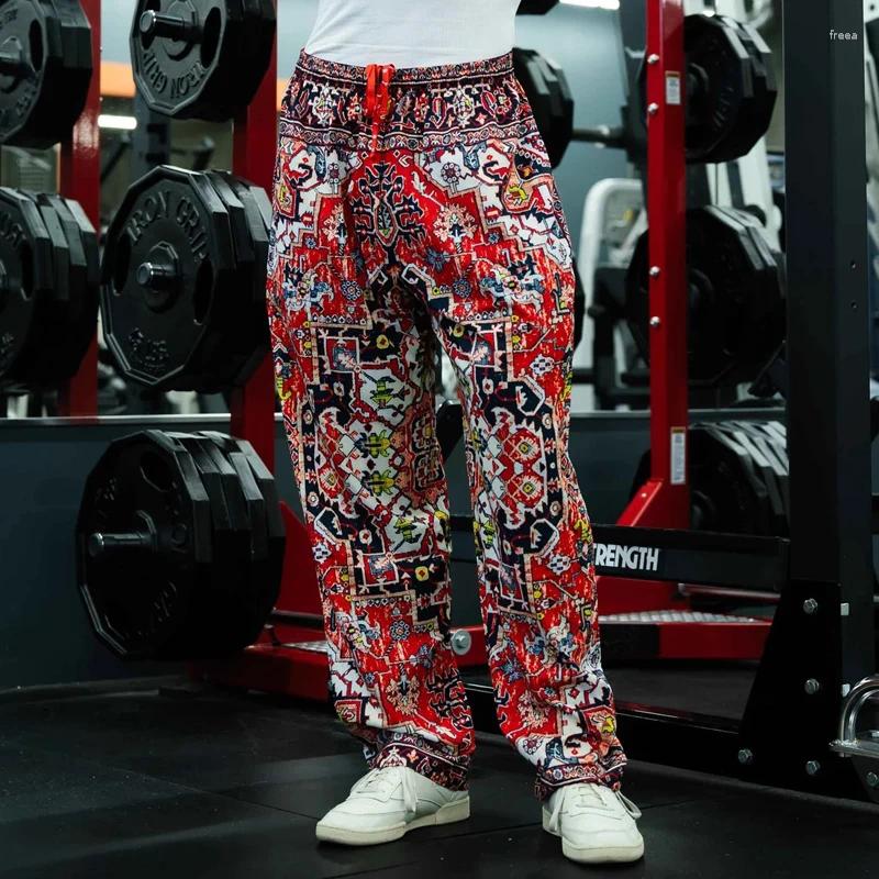 Men's Pants Sweatpants For Men Wide Leg Baggy Items In Young La Trousers Korean Style Vintage Plain Track Male Sweat