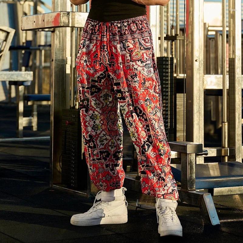 Men's Pants Sweatpants For Men Wide Leg Baggy Items In Young La Trousers Korean Style Vintage Plain Track Male Sweat
