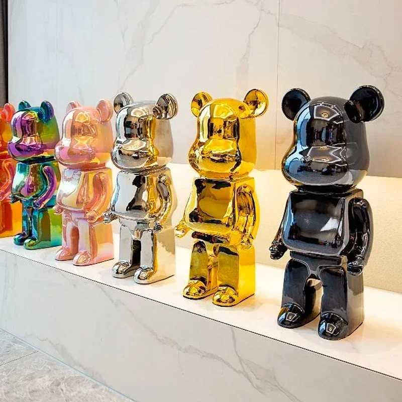Decorative Objects Figurines Home Decoration Accessories Bear 28cm Living Room Decoration Home Decoration Desktop Decoration Ceramic Picture T240829