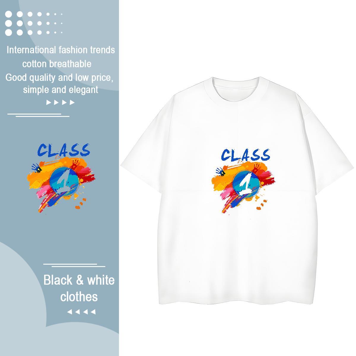 Loose T Shirts Men 230g Cotton letter Casual DIY Logo Oversized Round Neck Short Sleeve Men Tees Designer Fashion Tees Shirts