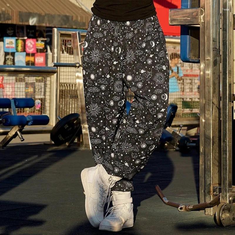 Men's Pants Sweatpants For Men Wide Leg Baggy Items In Young La Trousers Korean Style Vintage Plain Track Male Sweat