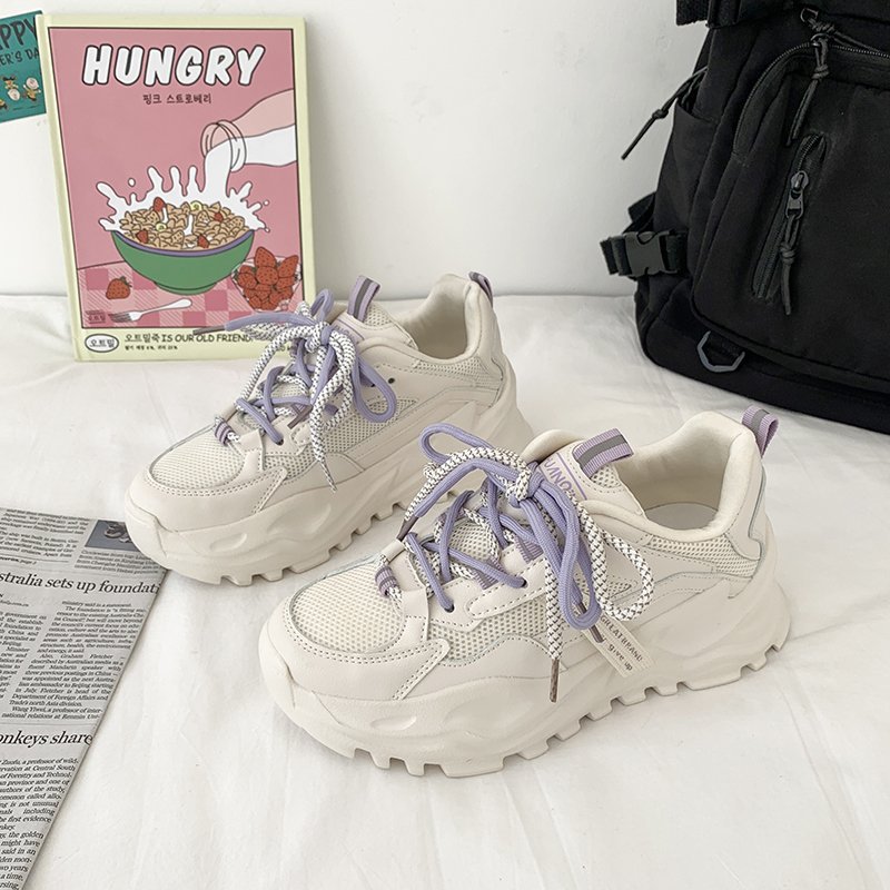 Women's comfortable and breathable casual sports shoes for spring and autumn