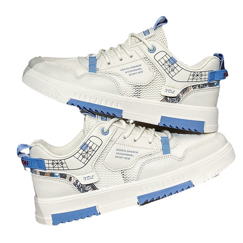 Men's lightweight mesh anti odor versatile casual board shoes