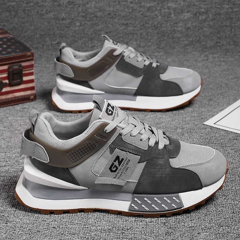 Men's outdoor running versatile thick soled mesh casual shoes 241115