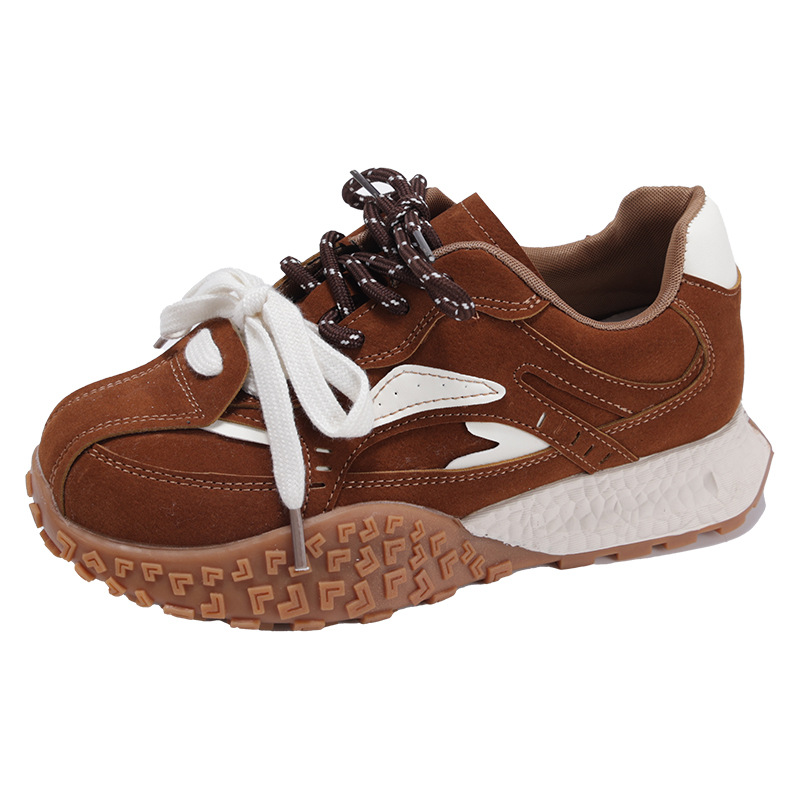 Women's breathable lightweight soft soled thick soled height increasing casual shoes