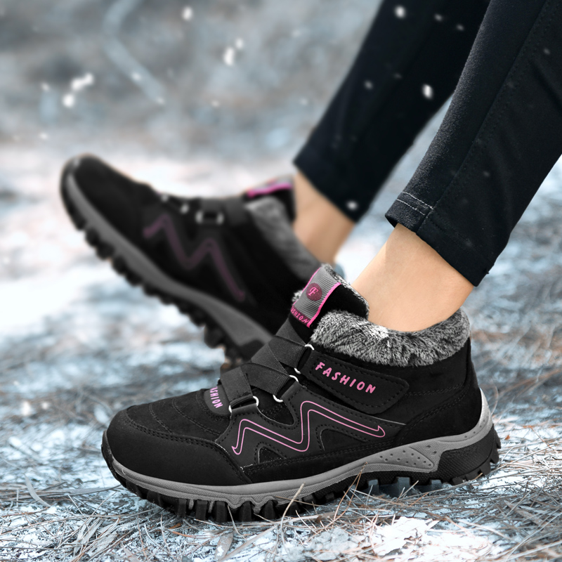 Men 2022 NEW hot Keep Warm Fur Snow Winter Work Casual Sneakers Rubber Ankle Boots Unisex Free Shipping Women Shoes