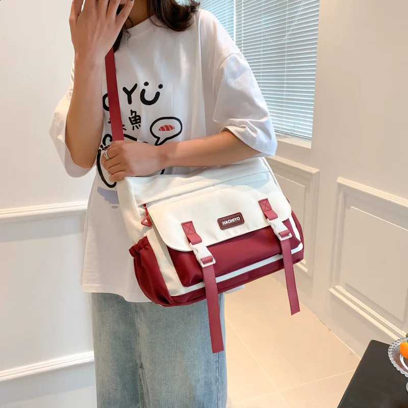 Japanese Fashion Students Single Shoulder Bags Schoolbag Waterproof Trend Large-capacity Handbag Crossbody Bag Tote Bag Y2k Bags 240830