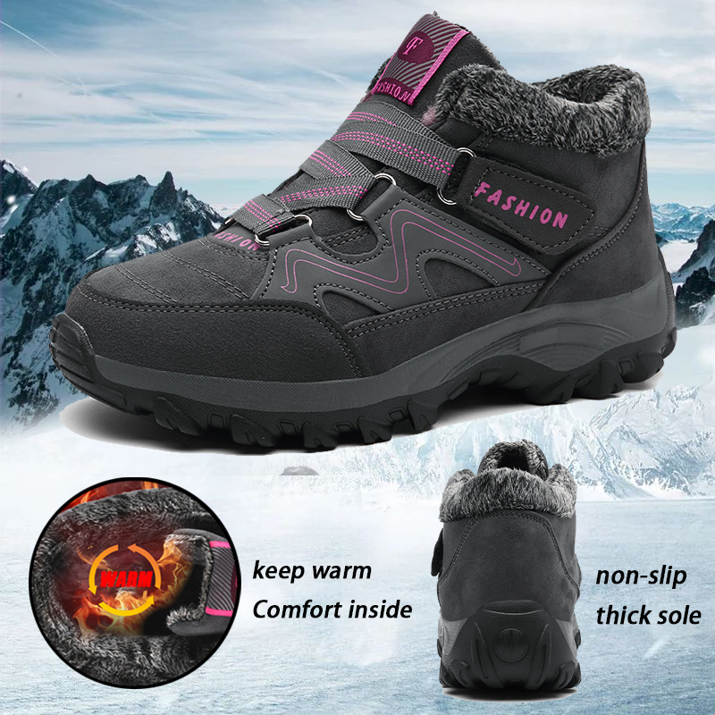 Men 2022 NEW hot Keep Warm Fur Snow Winter Work Casual Sneakers Rubber Ankle Boots Unisex Free Shipping Women Shoes