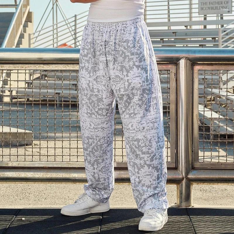 Men's Pants Sweatpants For Men Wide Leg Baggy Items In Young La Trousers Korean Style Vintage Plain Track Male Sweat