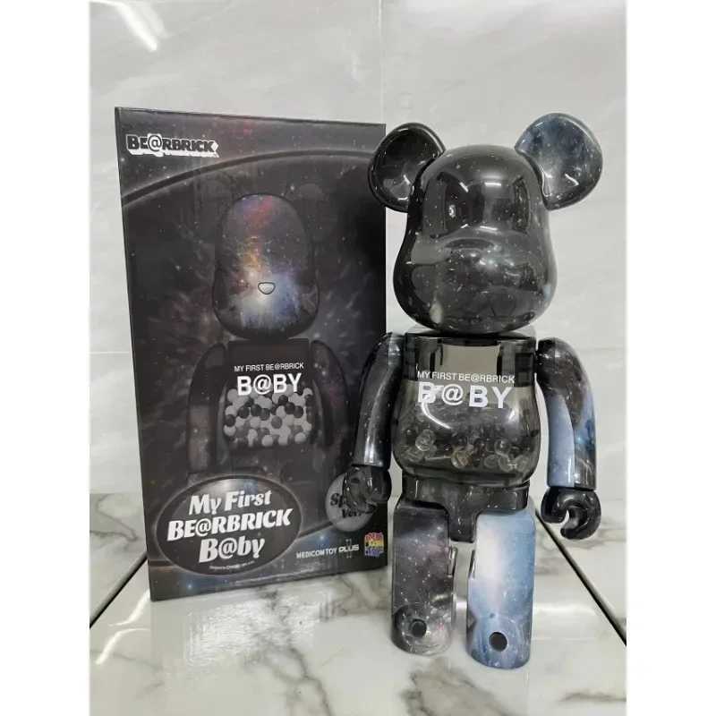 Decorative Objects Figurines 28cm Bear Pattern 400 Action Picture Violent Bear Surfing Hagim Sorayamae 2G Bear Pattern Building Blocks Bear Decoration