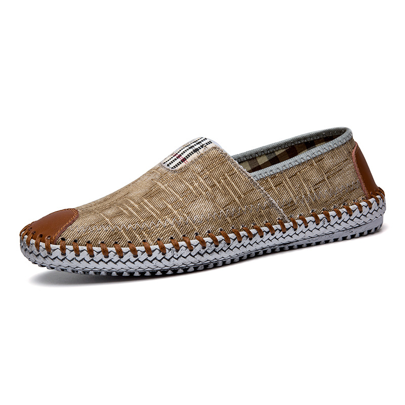 Canvas Fisherman Espadrilles for Men: Breathable Denim Flats Shoes 4