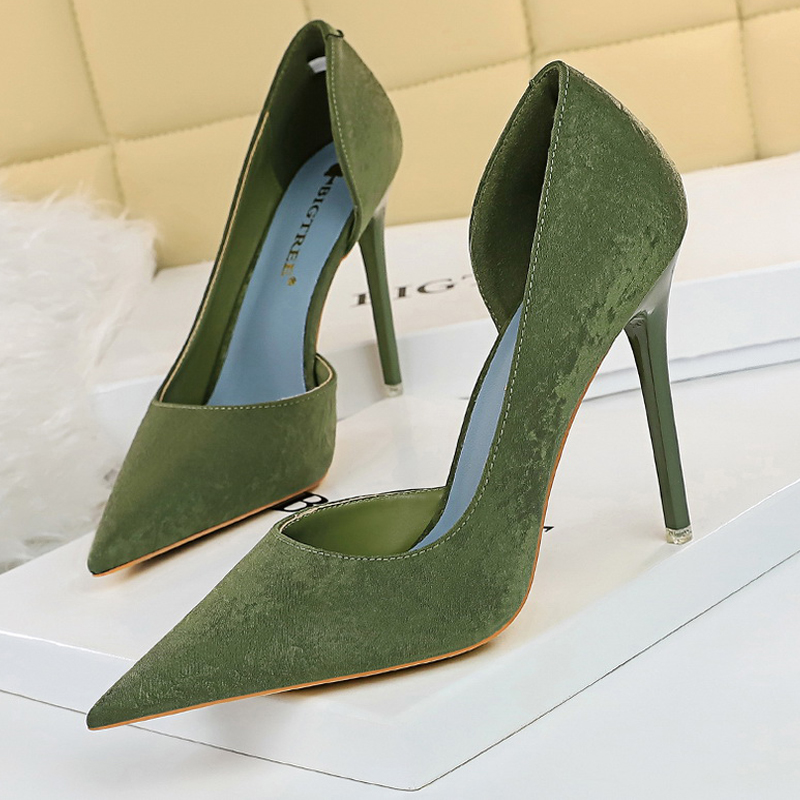 BIGTREE Shoes Fashion Woman Pumps 2024 New Women Heels Stiletto Sexy Office Shoes Large Size Ladies Shoes Pumps Female Heels