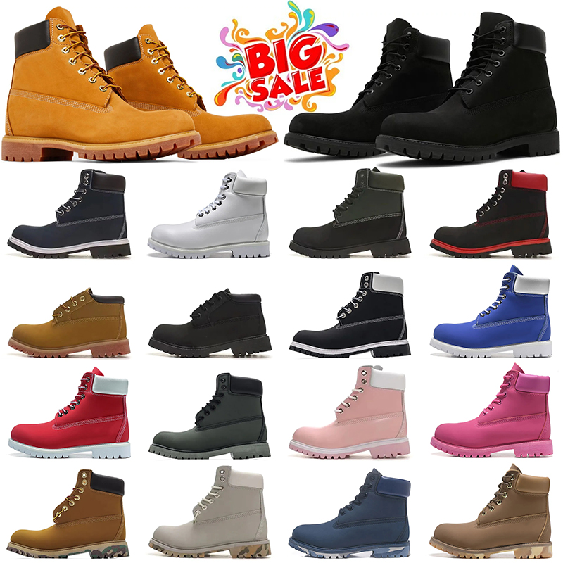 designer boots for men women martin booties cowboy sneakers ankle boots fur outdoor shoes wheat black white brwon winter warm shoes hiking trainers size 36-47