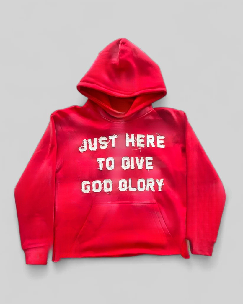 Men's Hoodies Wholesale Cross letter patch embroidered sports men and women millennium bug street hip hop cross-border fashion loose sweater hood